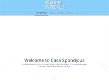 Tablet Screenshot of casaspondylus.com